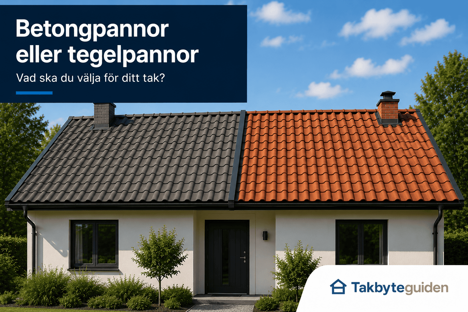 Betongpannor eller tegelpannor – Skillnader och pris