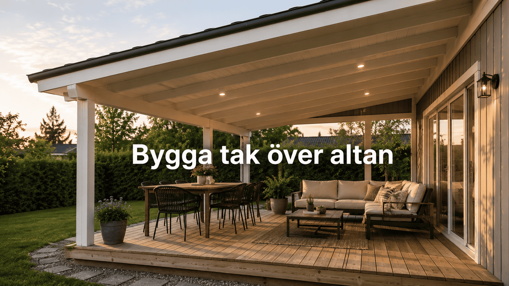 Bygga tak över altan – Material och kostnad