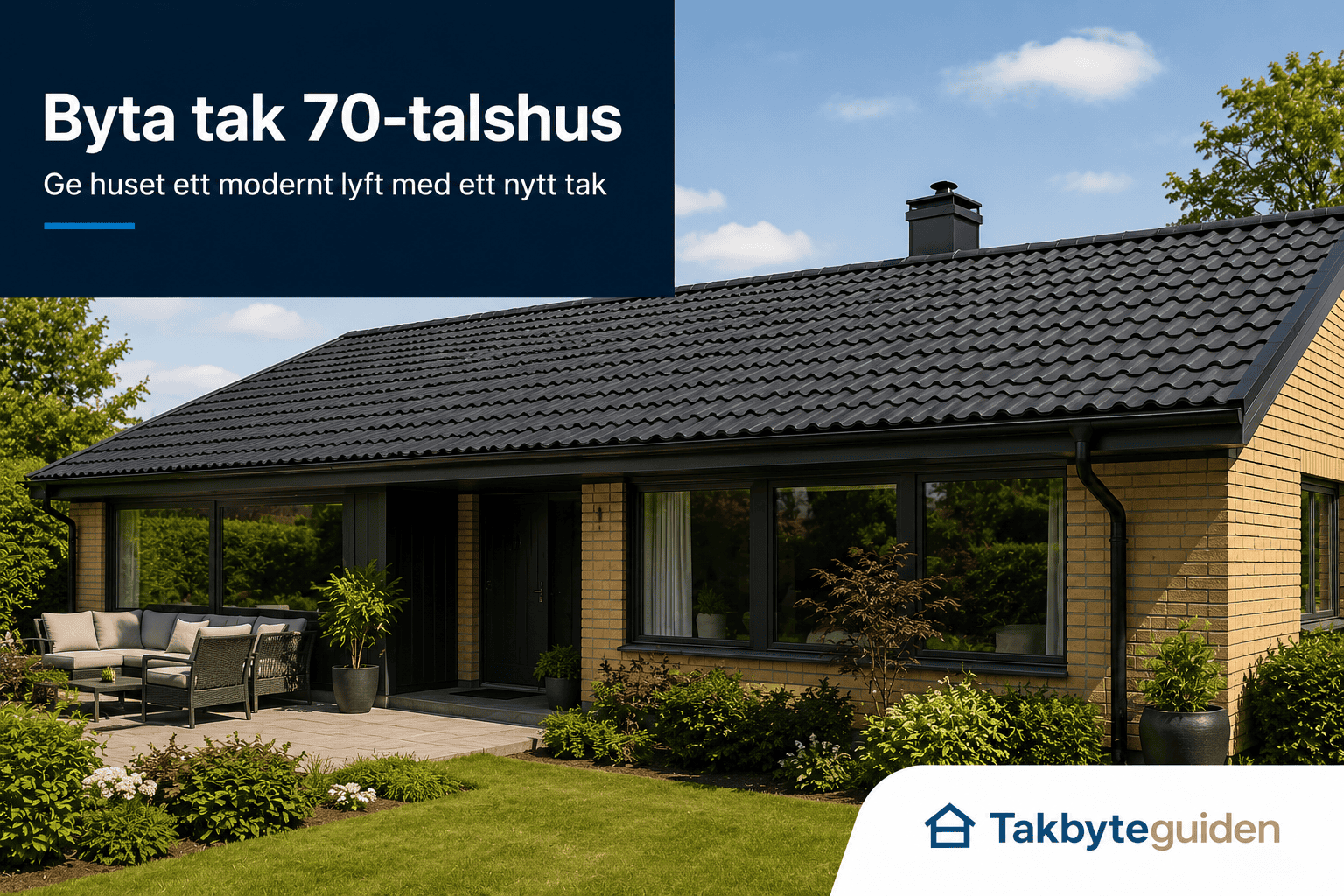 Byta tak 70-talshus – Så planerar du takbytet