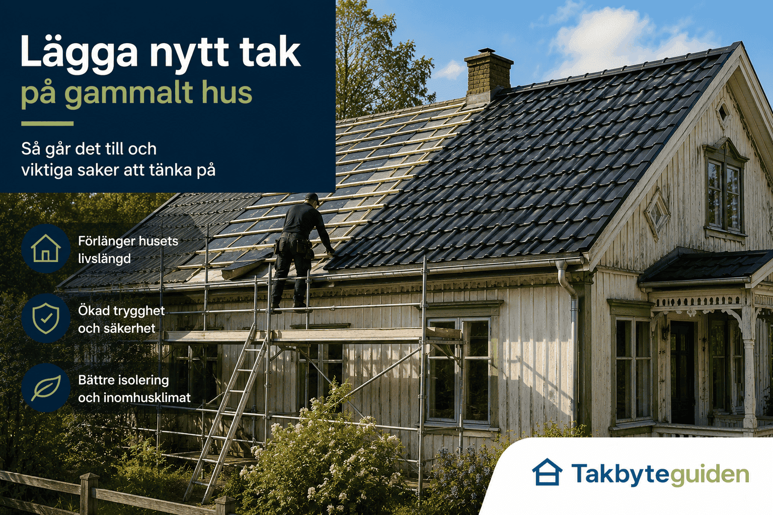 Lägga nytt tak på gammalt hus – Allt du behöver veta