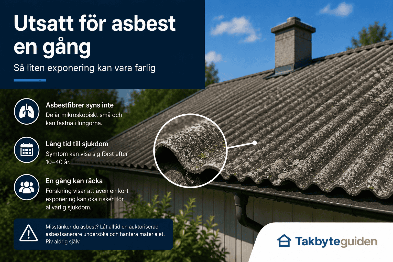 Utsatt för asbest en gång – Behöver du oroa dig?